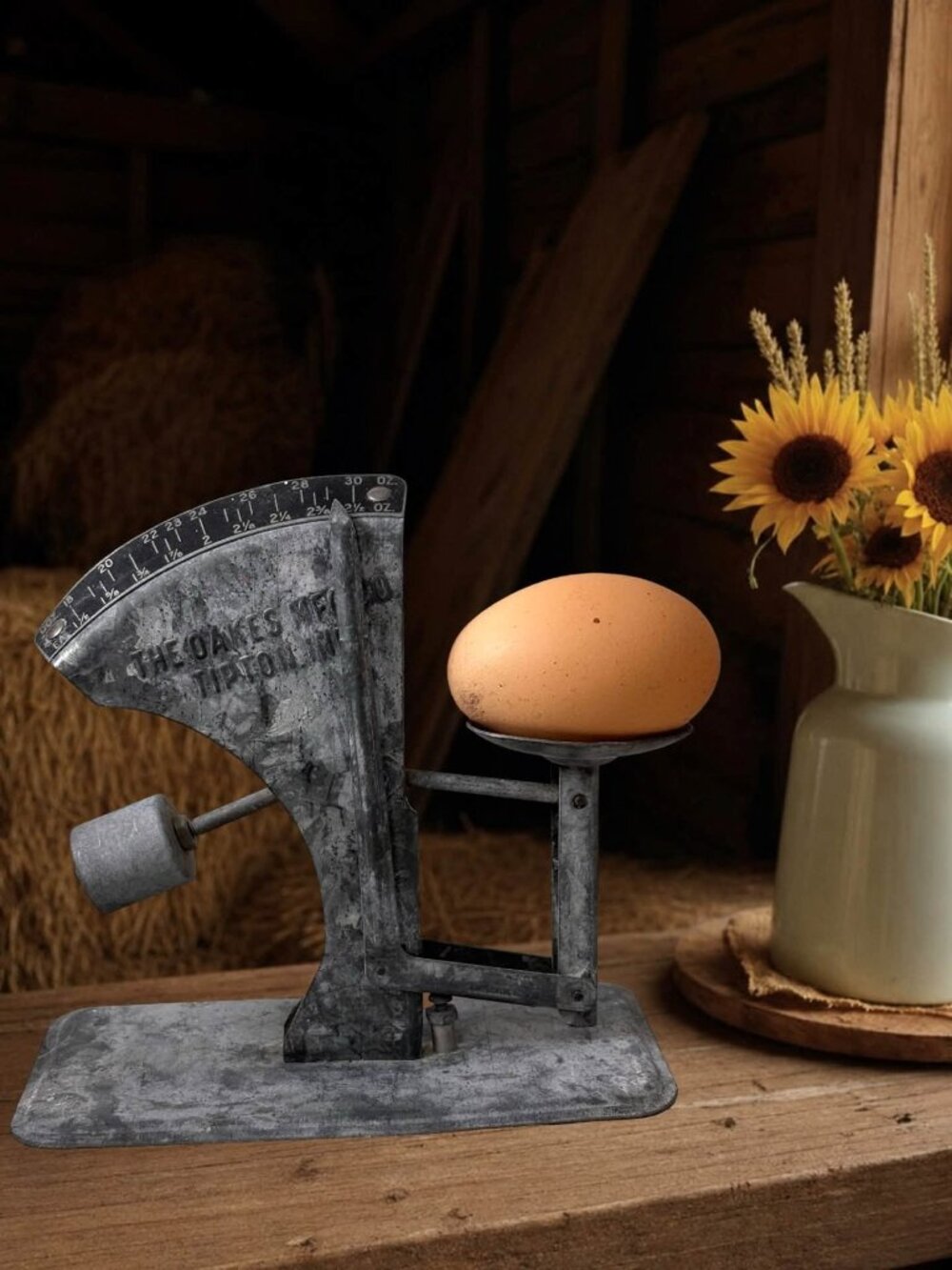 Vintage Oakes Egg Grading Scale By Oakes Mfg Co Tipton Indiana Metal With Weight